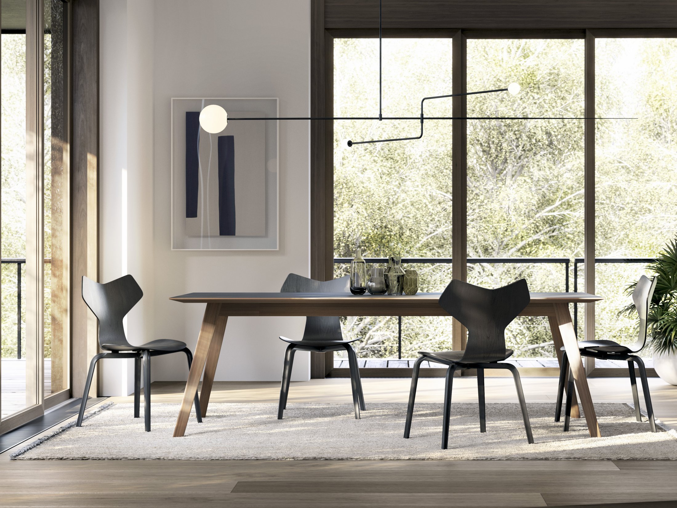 Aise Wood Dining Table - Image 4